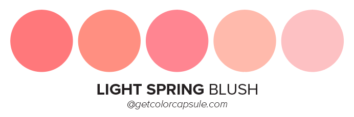 Light Spring Blush color best makeup